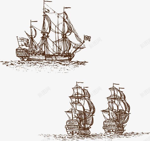 海盗船插图png免抠素材_新图网 https://ixintu.com 免费png 图片 插图 海盗船 矢量图片 矢量船 素材 船
