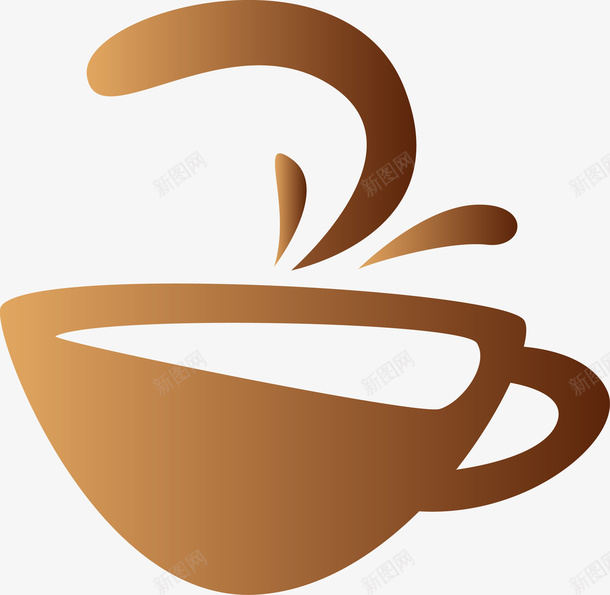 渐变咖啡图标矢量图eps_新图网 https://ixintu.com 咖啡 咖啡图标 咖啡杯 咖啡简笔画 渐变 简笔画 矢量图