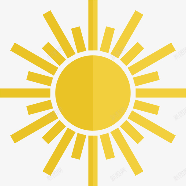 抽象太阳图标矢量图ai免抠素材_新图网 https://ixintu.com 创意 卡通手绘 太阳 抽象 自然 黄色 矢量图