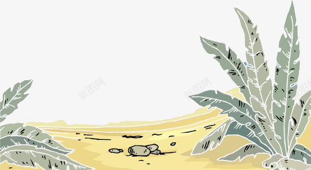 卡通插画荒漠植物矢量图eps免抠素材_新图网 https://ixintu.com 植物卡通 植物插画 植物矢量 荒漠 矢量图