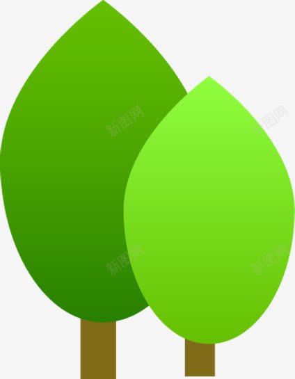 绿色卡通创意树木png免抠素材_新图网 https://ixintu.com 创意 卡通 树木 绿色