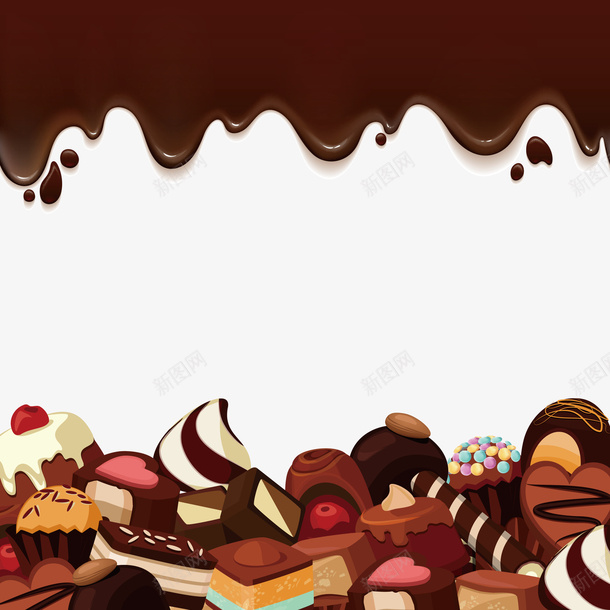 巧克力边框矢量图eps免抠素材_新图网 https://ixintu.com 巧克力 巧克力PNG 巧克力边框 矢量边框 边框 边框PNG 矢量图