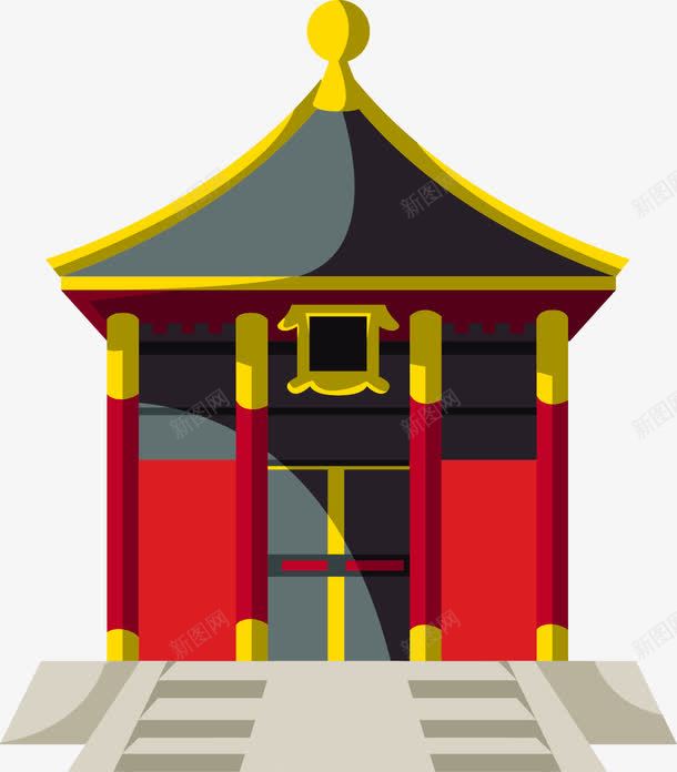 中国式建筑宫殿大门png免抠素材_新图网 https://ixintu.com 中国式 大门 宫殿 建筑