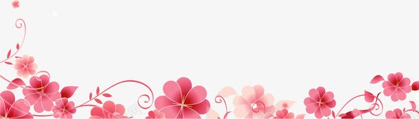 花朵花边边框png免抠素材_新图网 https://ixintu.com 粉色 花朵 花边 边框