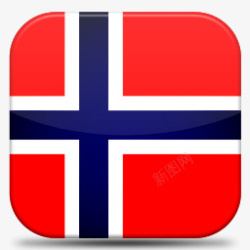 norway挪威V7国旗图标高清图片