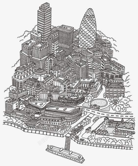 城堡png免抠素材_新图网 https://ixintu.com 城市 复古城堡 欧式城堡 简约城堡 线条 艺术城堡