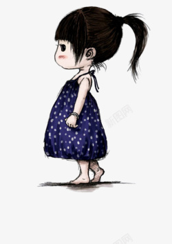 可爱小女孩素材