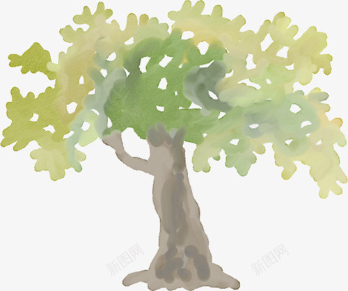 手绘绘画树木png免抠素材_新图网 https://ixintu.com 卡通树 手绘树 树 绘画树木