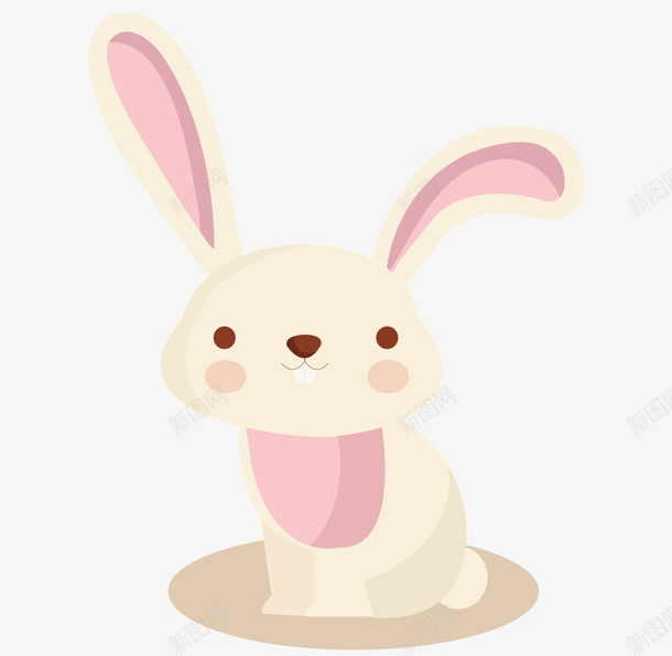 可爱的卡通兔子矢量图eps免抠素材_新图网 https://ixintu.com 卡通兔子 可爱 矢量可爱 矢量素材 矢量图