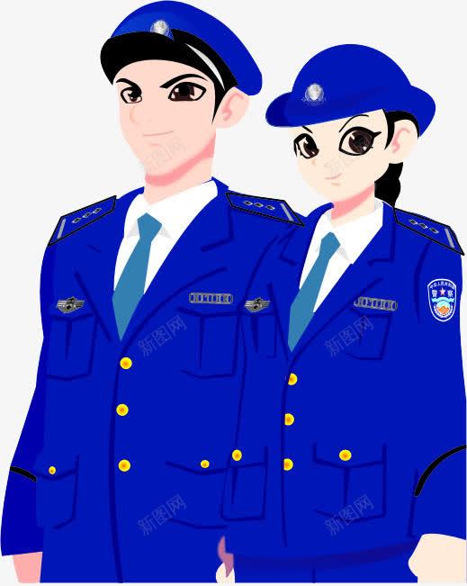 一男一女png免抠素材_新图网 https://ixintu.com 儿童 卡通 法制 警察