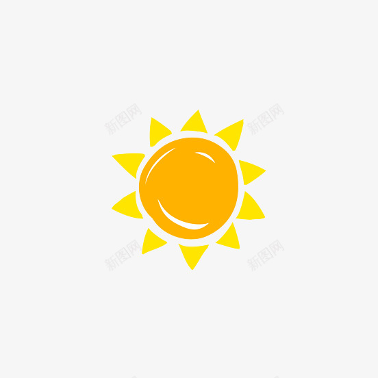 黄色手绘的太阳png免抠素材_新图网 https://ixintu.com png图形 png装饰 太阳 手绘 装饰 黄色
