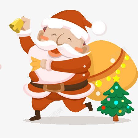 圣诞老人圣诞树卡通png免抠素材_新图网 https://ixintu.com 卡通 圣诞树 圣诞老人 装饰图案