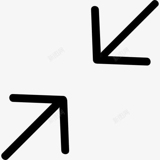 两箭图标png_新图网 https://ixintu.com 多媒体选项 指向 方向 箭头