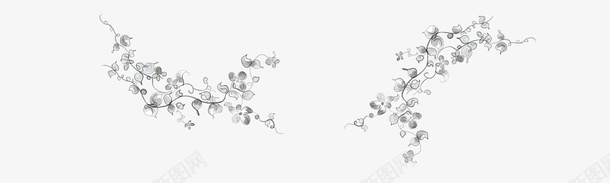 灰色植物树叶png免抠素材_新图网 https://ixintu.com 树叶 植物 灰色