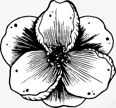 手绘花朵图标图标