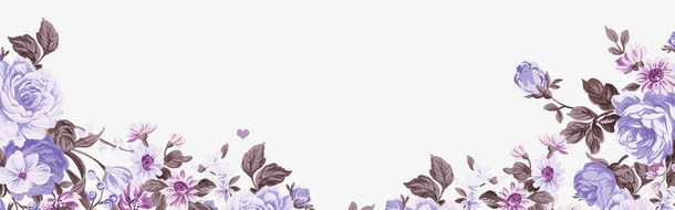 紫色清新植物边框纹理png免抠素材_新图网 https://ixintu.com 免抠PNG 植物 清新 紫色 边框纹理