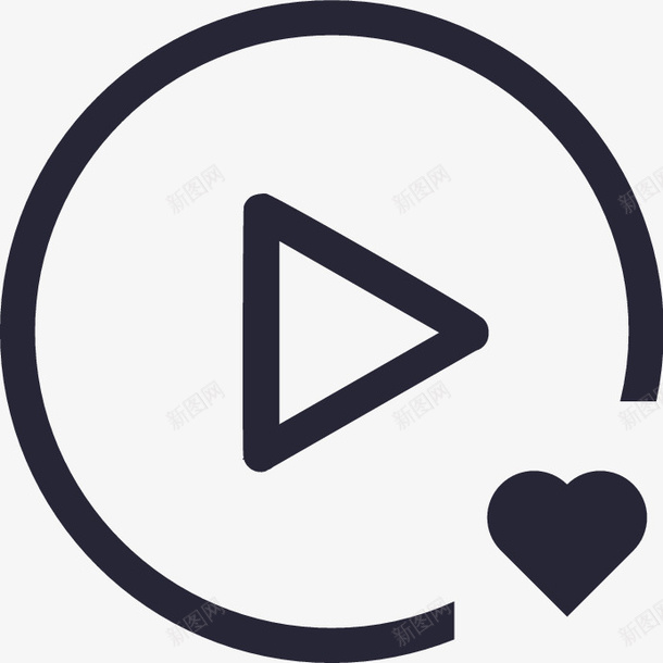图标1追视频矢量图eps_新图网 https://ixintu.com 图标1追视频 矢量图