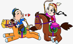 美女骑马新疆赛马高清图片