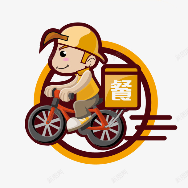 外卖骑手透明png免抠素材_新图网 https://ixintu.com 免扣 外卖骑手png 素材 透明