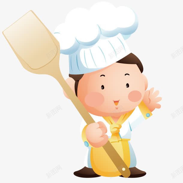 拿着饭铲的厨师png免抠素材_新图网 https://ixintu.com 厨师 烹饪 饭铲