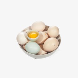 小农新鲜鸡蛋食材高清图片