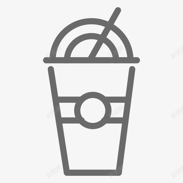 冰咖啡FoodBeverageLineicons图标png_新图网 https://ixintu.com coffee ice 冰 咖啡