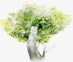 绿色梦幻树木创意素材