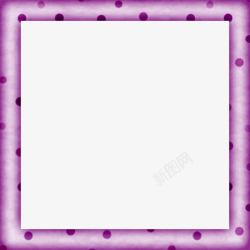 紫色边框片素材