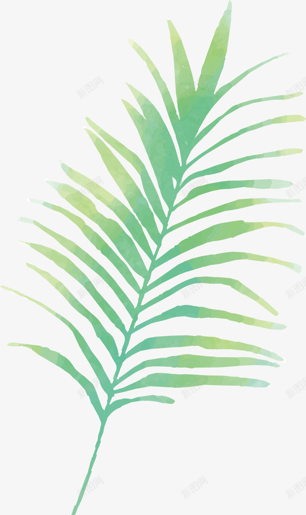 绿色水彩叶子装饰图案png免抠素材_新图网 https://ixintu.com 叶子 水彩 绿色 装饰图案