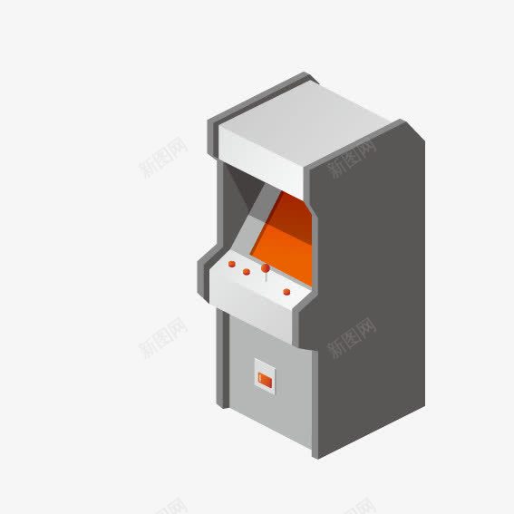 卡通游戏机png免抠素材_新图网 https://ixintu.com 卡通 游戏机 立体