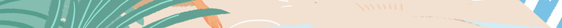 海滩吊床手绘背景图psd设计背景_新图网 https://ixintu.com 吊床 夏天 夏至 手绘元素 植物装饰 海滩