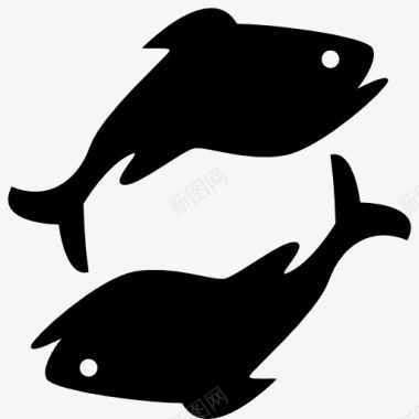 双鱼座符号图标图标