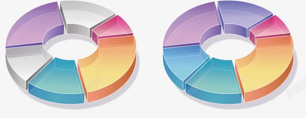 彩色圆饼png免抠素材_新图网 https://ixintu.com 圆饼 圆饼图 彩色圆饼
