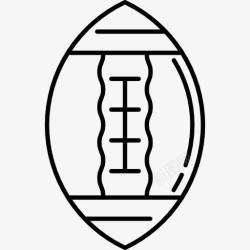 橄榄球游戏设备RugbyBall图标高清图片