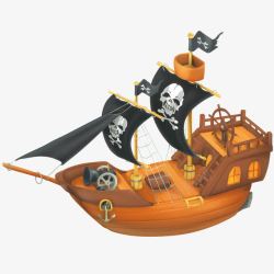 创意海盗船素材