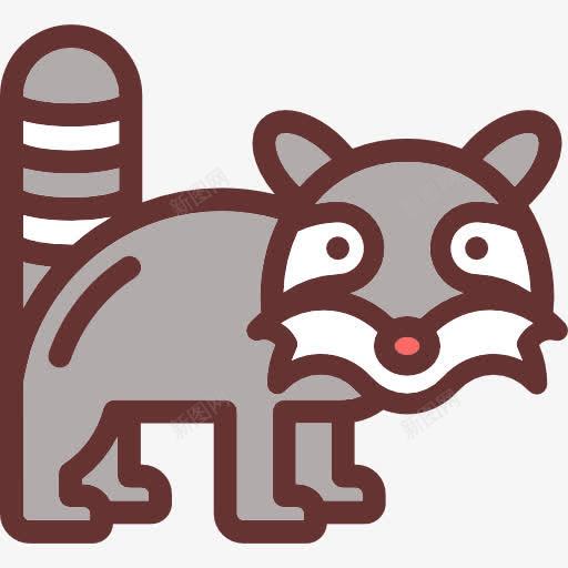 Raccoon图标png_新图网 https://ixintu.com 动物 动物园 动物王国 哺乳动物 浣熊 野生动物