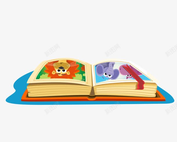 儿童故事书png免抠素材_新图网 https://ixintu.com 儿童书 卡通 故事书