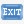 蓝色的exit按钮图标图标