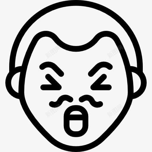 愤怒的人图标png_新图网 https://ixintu.com 人 男性 胡子 脸 表情