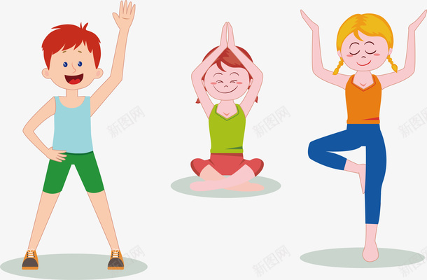 三个人练瑜伽矢量图ai免抠素材_新图网 https://ixintu.com 健康 健康生活 瑜伽 瑜伽课 矢量png 练瑜伽 矢量图