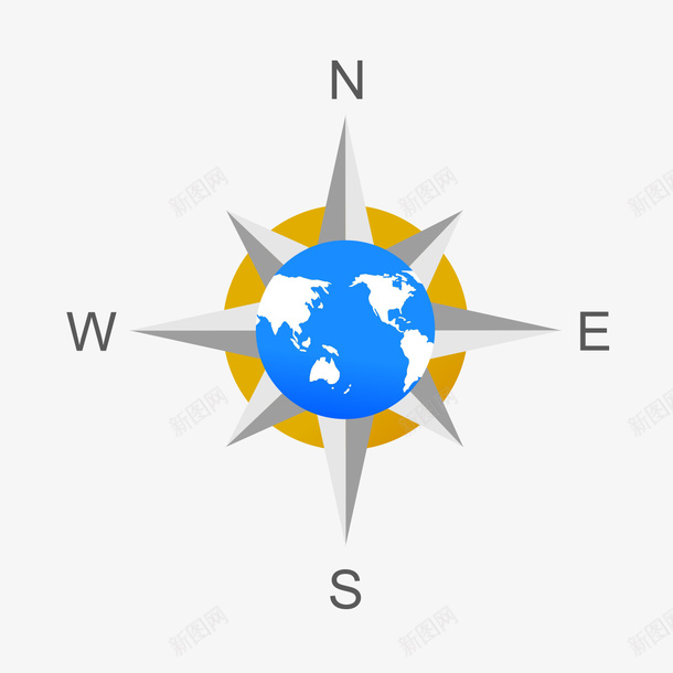 地球模型指南针png免抠素材_新图网 https://ixintu.com 地球指南针 地球模型 指南针 模型指南针
