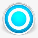 蓝色的圆形按钮图标png_新图网 https://ixintu.com 圆形