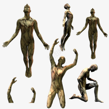 雕塑人体多个psd免抠素材_新图网 https://ixintu.com 人体 复古 雕塑