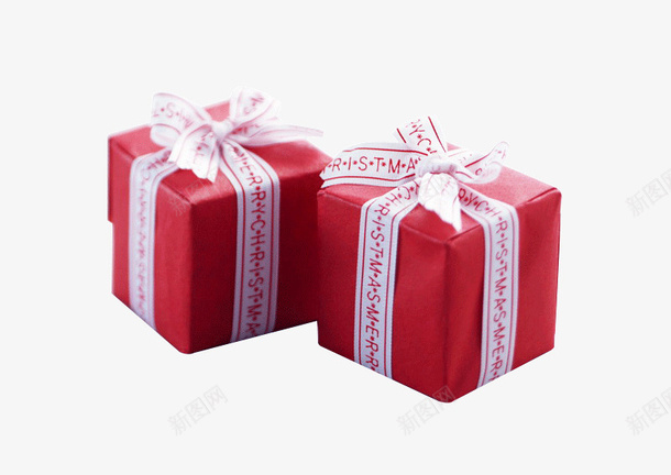 节日红色礼物盒png免抠素材_新图网 https://ixintu.com 包装 惊喜盒 礼物盒 红色