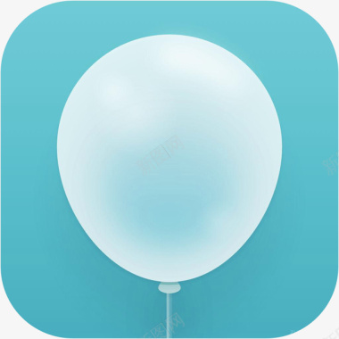 手机氢气球旅行应用图标图标
