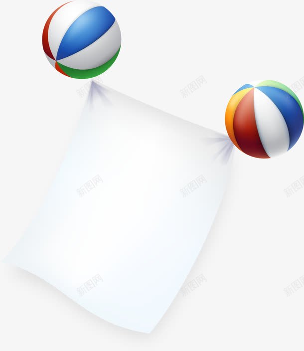 手绘彩色气球标签png免抠素材_新图网 https://ixintu.com 彩色 标签 气球