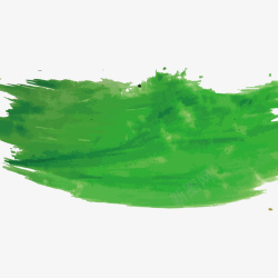 绿色水彩图案矢量图素材