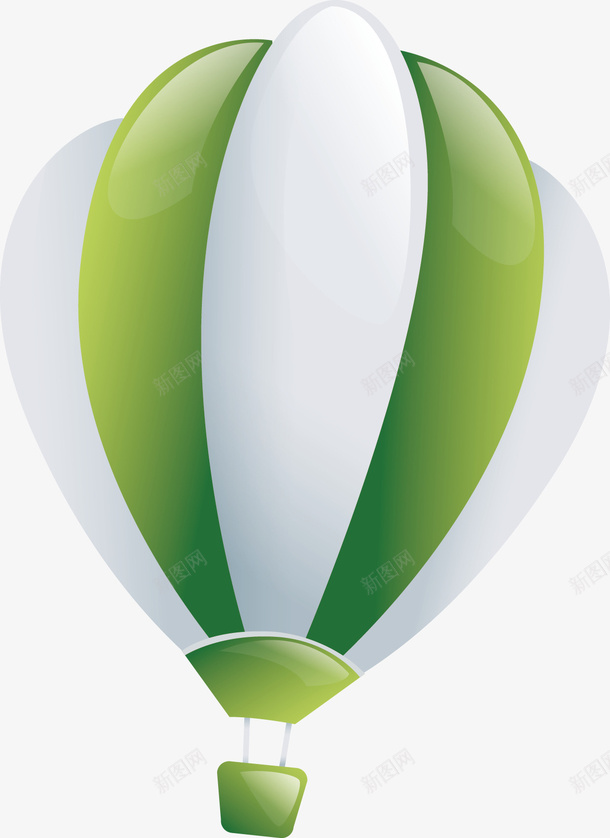 手绘氢气球png免抠素材_新图网 https://ixintu.com 卡通 手绘 氢气球 绿色