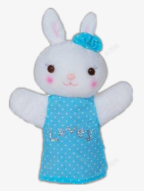 手偶玩具兔子png免抠素材_新图网 https://ixintu.com 产品实物 可爱的玩具兔子 玩具兔子 蓝色的玩具