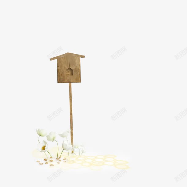 信箱png免抠素材_新图网 https://ixintu.com 木箱 箱子 花卉